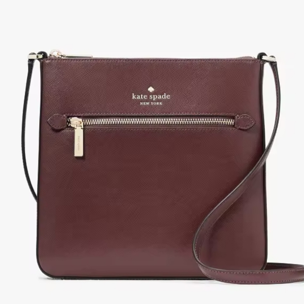 NWT. Kate Spade Sadie North South Crossbody in Grenache